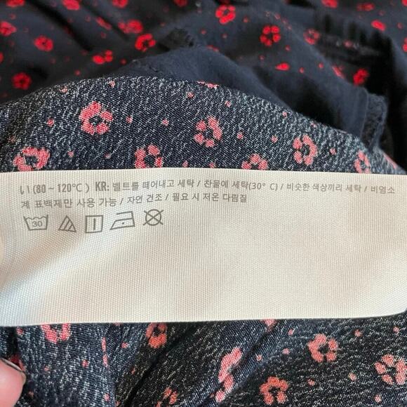 Abercrombie & Fitch Women’s Jumpsuit Short Sleeve Blue & Red Floral Print Small - Picture 8 of 12